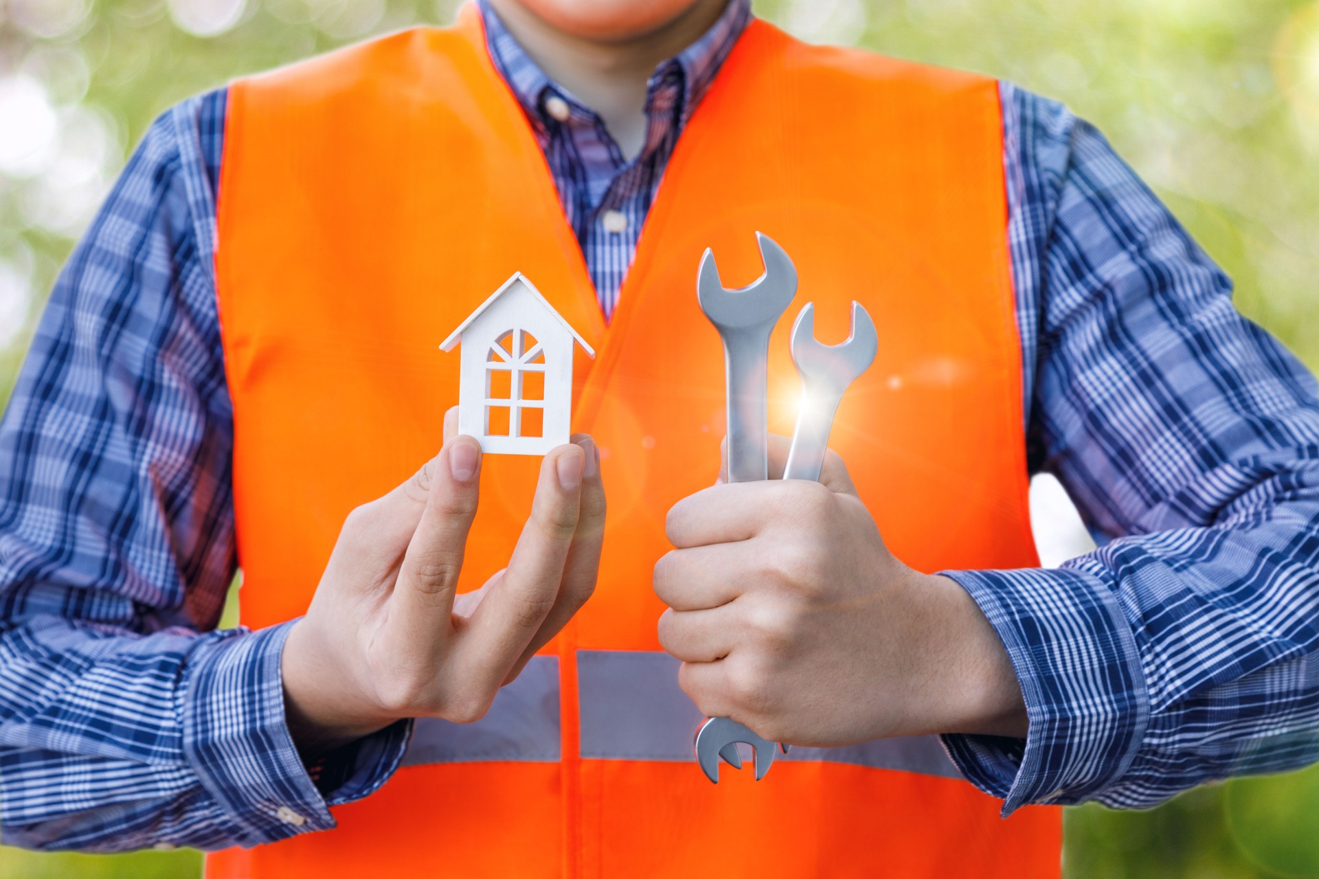Concept of repair services for the home.